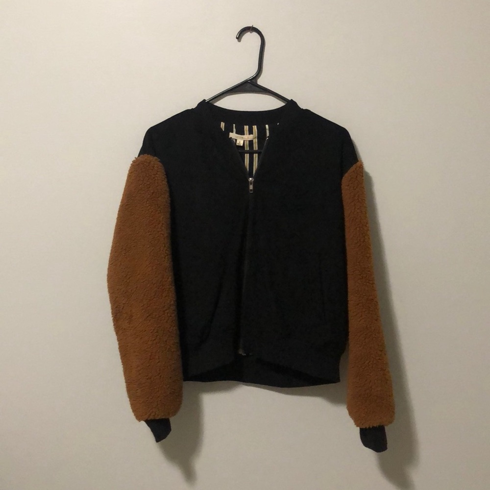 Teddy Bear and suede jacket